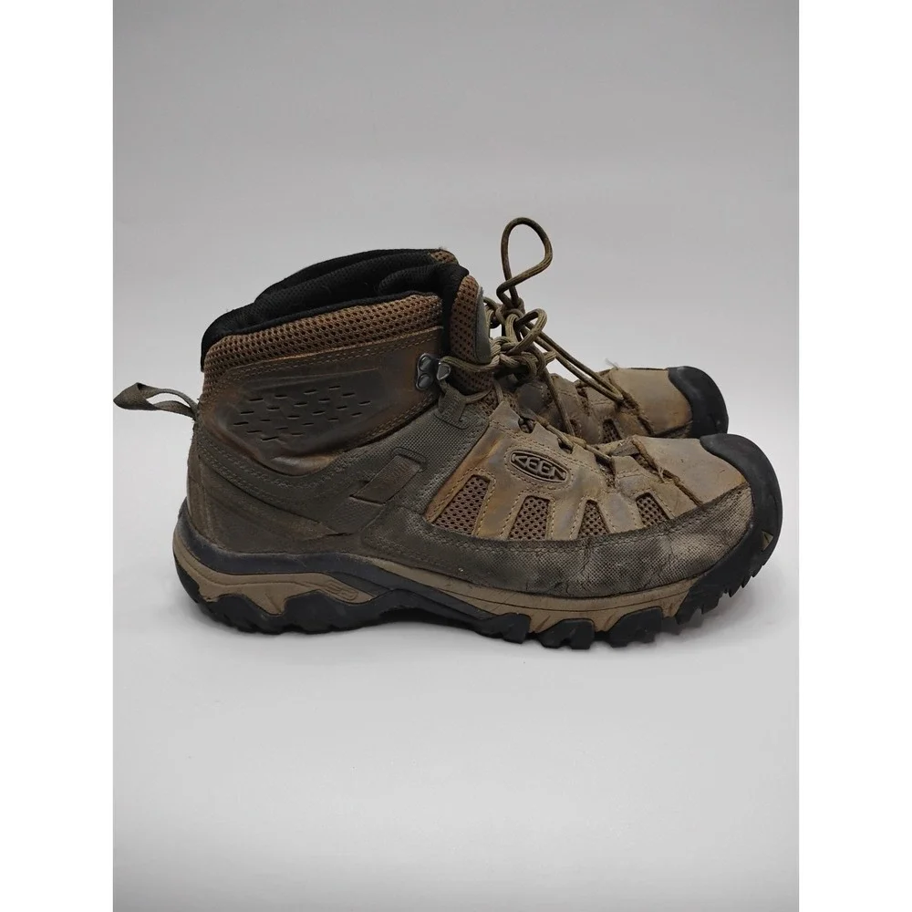 Keen Boots Targhee Vent Mid Brown Hiking High Top Mens Size 11